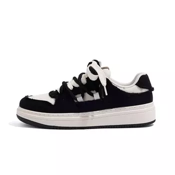 Кроссовки HUANQIU Skateboarding Shoes Men Low-top Beige/Black, бежевый/черный