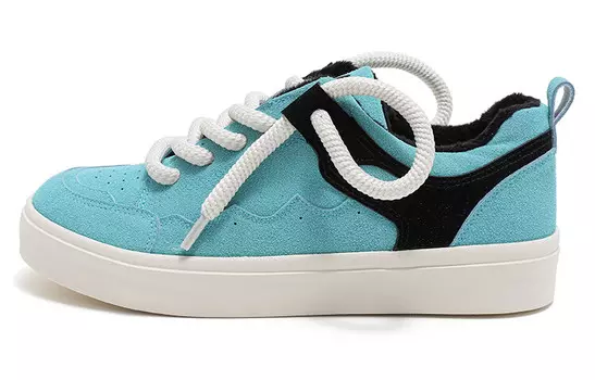 Кроссовки HUANQIU Skateboarding Shoes Men Low-top Black, голубой