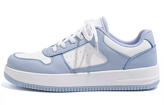 Кроссовки HUANQIU Skateboarding Shoes Men Low-top Blue, белый/синий