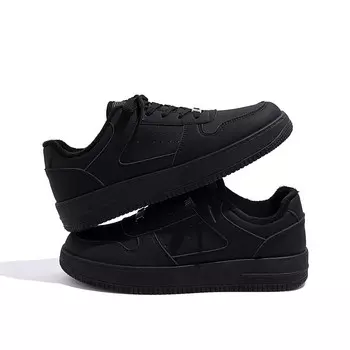 Кроссовки HUANQIU Skateboarding Shoes Men Low-top Black, черный