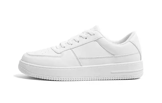Кроссовки HUANQIU Skateboarding Shoes Men Low-top White, белый