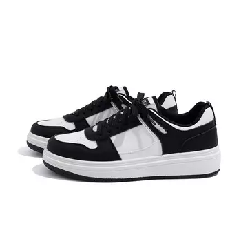 Кроссовки HUANQIU Skateboarding Shoes Men Low-top White/Black, белый/черный