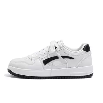 Кроссовки HUANQIU Skateboarding Shoes Men Low-top White/Black, белый/черный