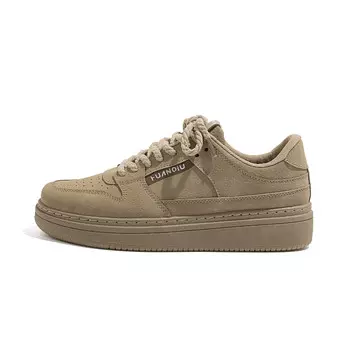 Кроссовки HUANQIU Skateboarding Shoes Men Low-top Khaki, хаки