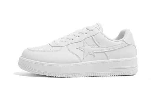 Кроссовки HUANQIU Skateboarding Shoes Unisex Low-top White, цвет All white