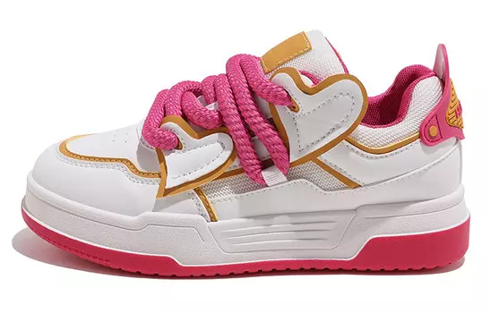 Кроссовки HUANQIU Skateboarding Shoes Women's Low-top Pink, цвет Dragon Fruit