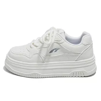 Кроссовки HUANQIU Skateboarding Shoes Women's Low-top Black, белый