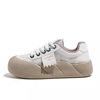 Кроссовки HUANQIU Skateboarding Shoes Women's Low-top, белый/черный
