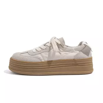 Кроссовки HUANQIU Skateboarding Shoes Women's Low-top Beige, цвет Off White