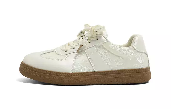 Кроссовки HUANQIU Skateboarding Shoes Women's Low-top, серебряный