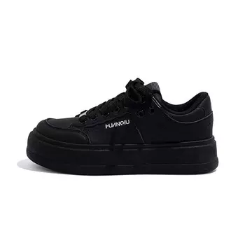 Кроссовки HUANQIU Skateboarding Shoes Women's Low-top Black, черный