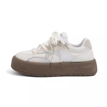 Кроссовки HUANQIU Skateboarding Shoes Women's Low-top Brown, коричневый