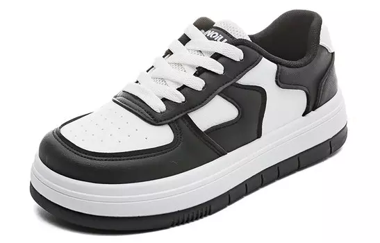 Кроссовки HUANQIU Skateboarding Shoes Women's Low-top White, черный