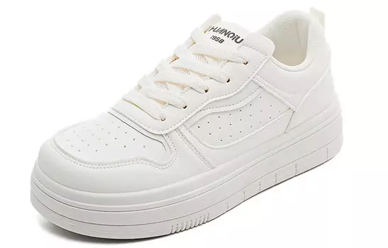 Кроссовки HUANQIU Skateboarding Shoes Women's Low-top White, цвет Off-white