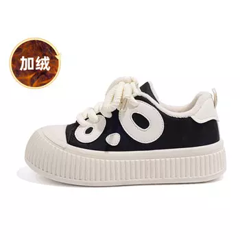 Кроссовки HUANQIU Skateboarding Shoes Women's Low-top Black, черный