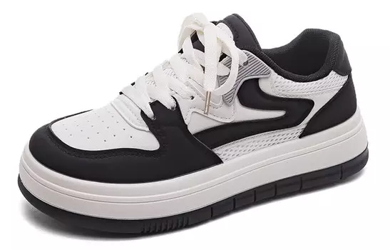 Кроссовки HUANQIU Skateboarding Shoes Women's Low-top Black, черный