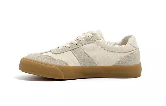 Кроссовки HUANQIU Skateboarding Shoes Women's Low-top Off-white, цвет Off White