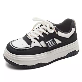 Кроссовки HUANQIU Skateboarding Shoes Women's Low-top, черный
