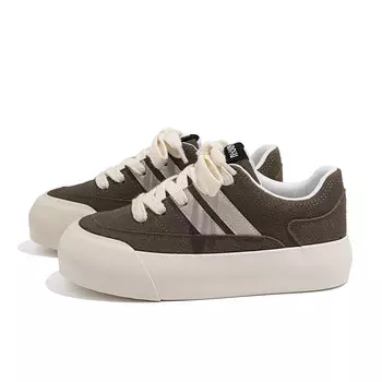 Кроссовки HUANQIU Skateboarding Shoes Women's Low-top Brown, коричневый