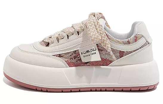 Кроссовки HUANQIU Skateboarding Shoes Women's Low-top Pink, розовый