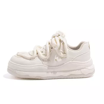 Кроссовки HUANQIU Skateboarding Shoes Women's Low-top Beige, цвет Off White