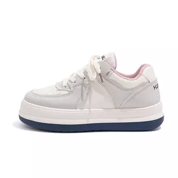 Кроссовки HUANQIU Skateboarding Shoes Women's Low-top, бежевый/красный