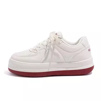 Кроссовки HUANQIU Skateboarding Shoes Women's Low-top Red, красный