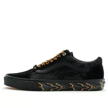 Кроссовки huatunan x old skool low-top sneakers black Vans, черный