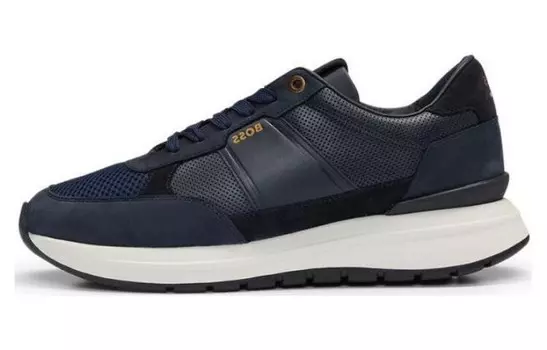 Кроссовки HUGO BOSS Lifestyle Shoes Men Low-top Dark Blue, темно-синий