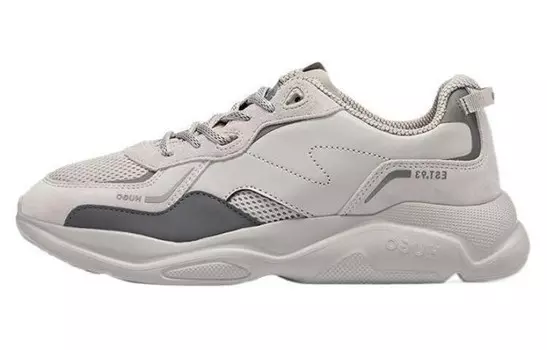 Кроссовки HUGO BOSS Lifestyle Shoes Men Low-top Greige, серый