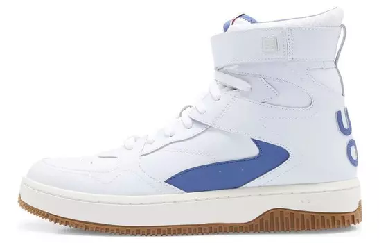 Кроссовки HUGO BOSS Skateboarding Shoes Men High-top White, белый