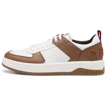 Кроссовки HUGO BOSS Skateboarding Shoes Men Low-top Light Brown, коричневый