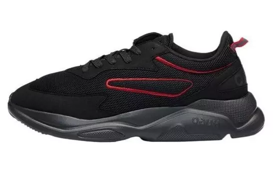 Кроссовки HUGO Leon Running Sneakers, черный