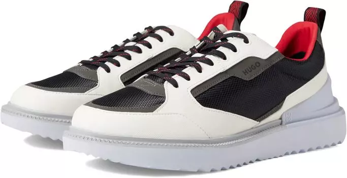 Кроссовки HUGO Tyler Low Profile Nylon Sneakers, цвет Off-White/Dove Grey/Charcoal