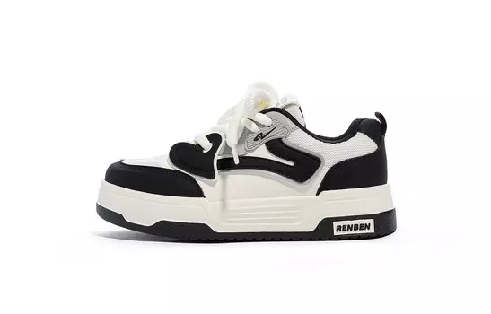 Кроссовки Humanism 1986 Skateboarding Shoes Women's Low-top, бежевый/черный