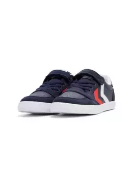 Кроссовки Hummel "SLIMMER STADIL LEATHER LOW JR", синий