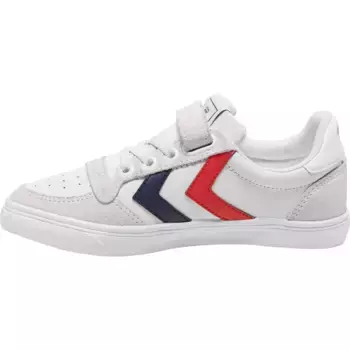Кроссовки Hummel "SLIMMER STADIL LEATHER LOW JR", белый