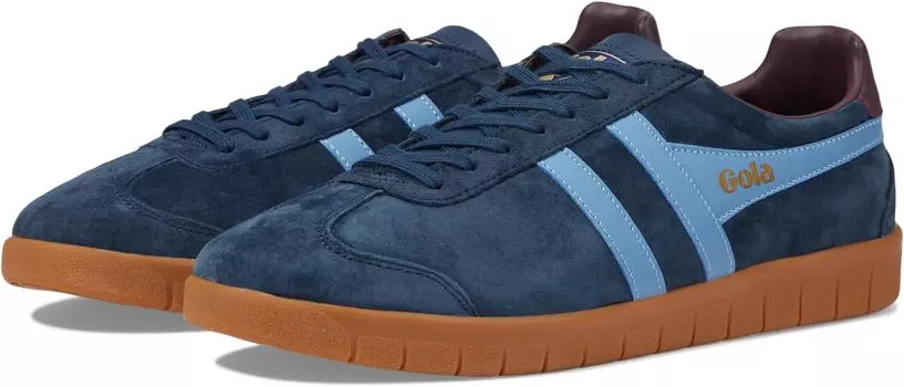 Кроссовки Hurricane Suede Gola, цвет Navy/Cornflower/Burgundy/Gum