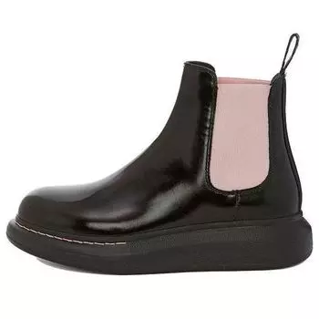 Кроссовки hybrid chelsea boot 'black sugar pink' Alexander Mcqueen, черный