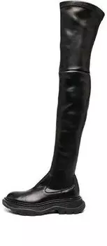 Кроссовки hybrid lace up boot 'black' Alexander Mcqueen, черный