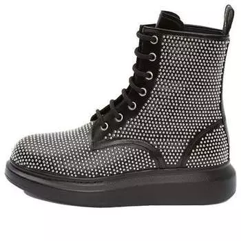 Кроссовки hybrid lace up boot 'black silver' Alexander Mcqueen, черный