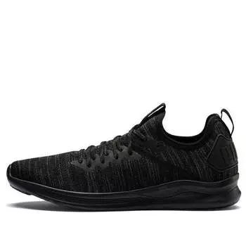Кроссовки ignite flash evoknit 'black asphalt' Puma, черный