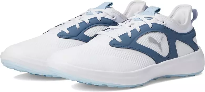 Кроссовки Ignite Malibu Golf Shoes PUMA, цвет Puma White/Puma Silver/Evening Sky
