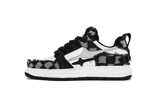 Кроссовки IGOI Skateboarding Shoes Unisex Low-top, белый/черный