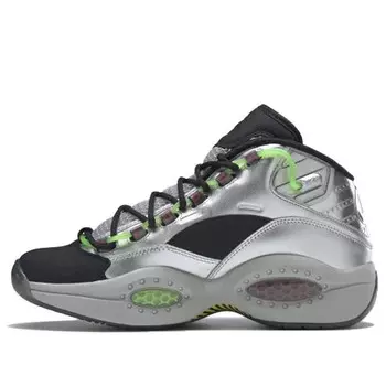 Кроссовки illumination's minions x question mid 'gru's lab' Reebok, серебряный