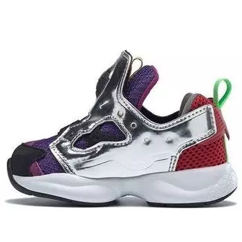 Кроссовки illumination's minions x versa pump fury toddler 'vicious 6' Reebok, серебряный