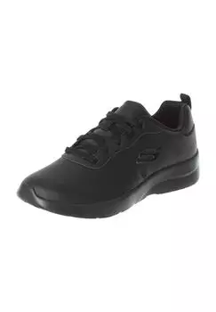 Кроссовки, имитация кожи, женские SKECHERS, цвет Bbk