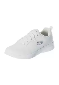Кроссовки, имитация кожи, женские SKECHERS, цвет Wht