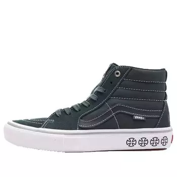 Кроссовки independent x sk8-hi pro green Vans, зеленый