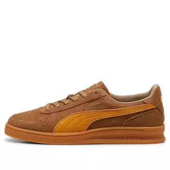 Кроссовки indoor r suede 'chocolate chip sport yellow' Puma, коричневый
